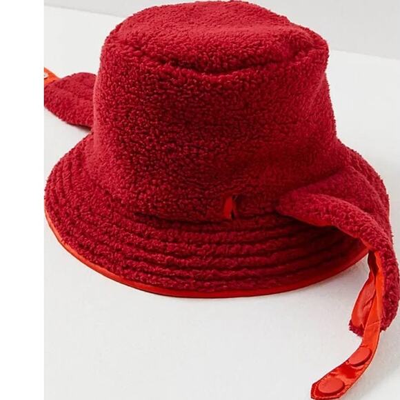 NEW Free People Bucket List Reversible Sherpa Bucket Hat Color Bella Rosa main image 6